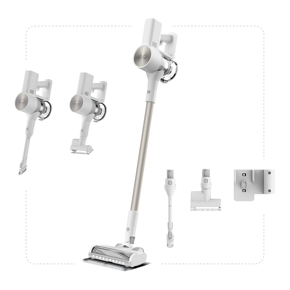 Xiaomi Vacuum Cleaner G20 MAX, Aspiradora Escoba sin Cable, 180AW, Luces LED, Display Digital, Cepillo Mascotas, filtrado eficiente, batería de Larga duración, Gris