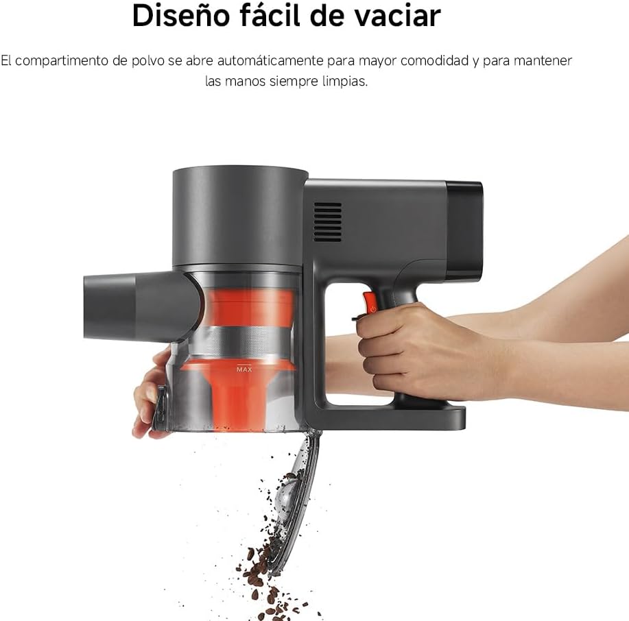 Xiaomi Vacuum Cleaner G20 MAX, Aspiradora Escoba sin Cable, 180AW, Luces LED, Display Digital, Cepillo Mascotas, filtrado eficiente, batería de Larga duración, Gris