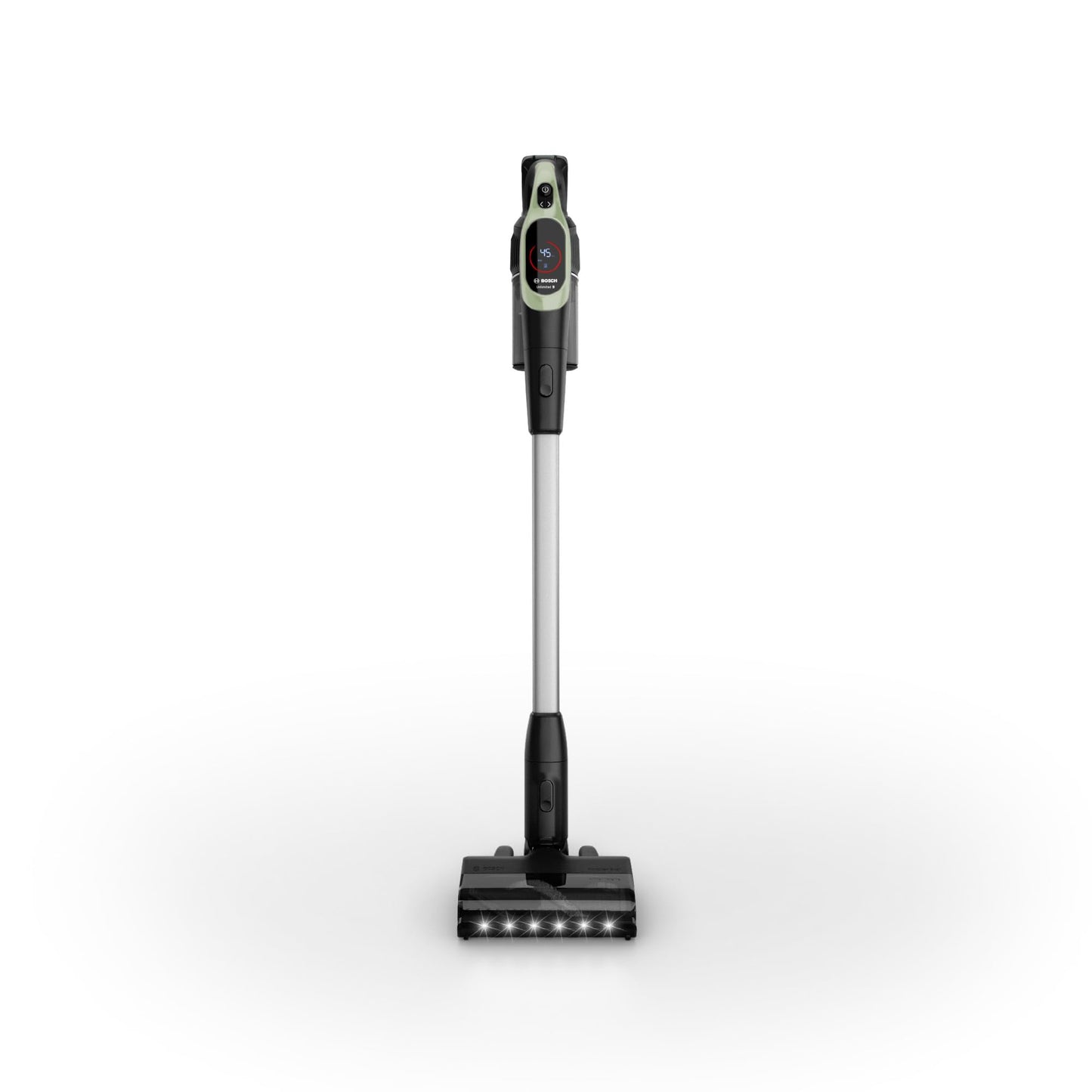 Bosch - Aspirador sin Cable Unlimited 7, Pack de batería de 3.0 Ah, Tubo Flexible, diseño Ligero, Accesorios, Luces LED, Blanco BBS711W