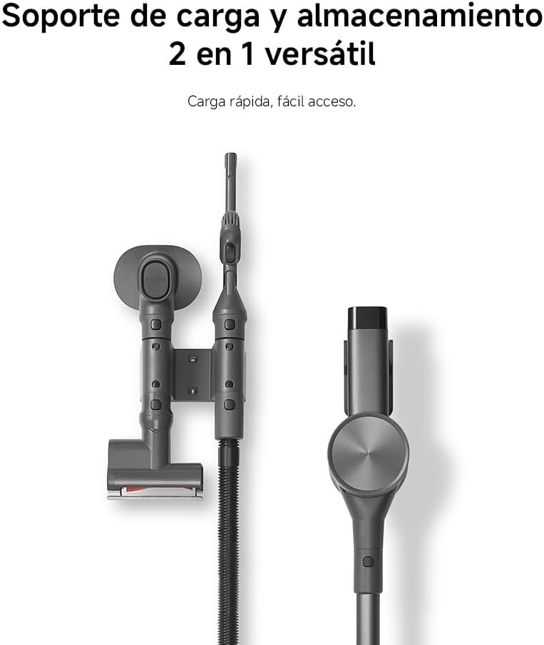 Xiaomi Vacuum Cleaner G20 MAX, Aspiradora Escoba sin Cable, 180AW, Luces LED, Display Digital, Cepillo Mascotas, filtrado eficiente, batería de Larga duración, Gris