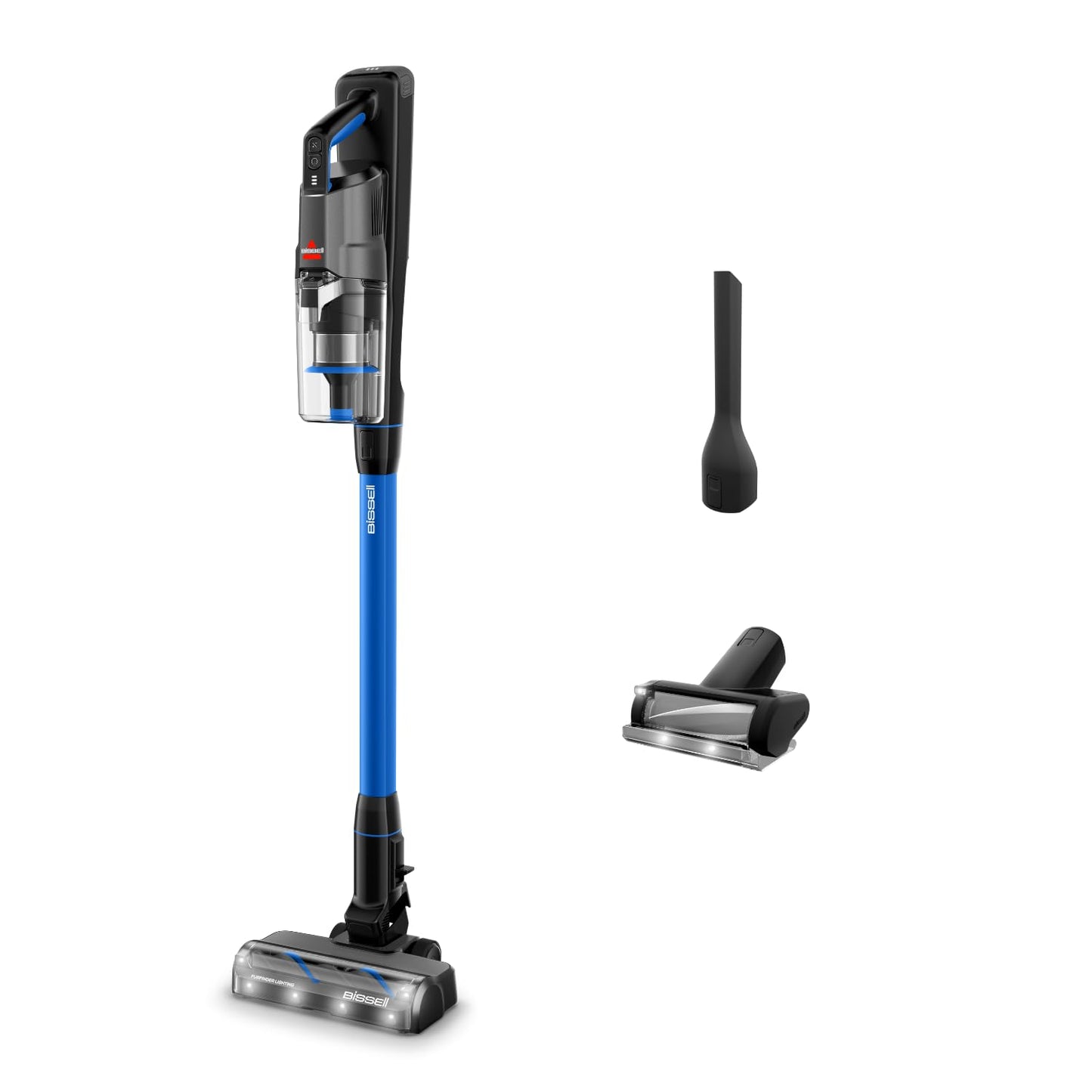 Bissell PowerClean FurGuard, Aspiradora Sin Cable, Motor 280W, Aspiradora Escoba, Rodillo Autolimpieza, Luces FurFinder, Autosoportado, Filtro HEPA, 2500 mAh Batería Extraíble, 50 min, 4091N