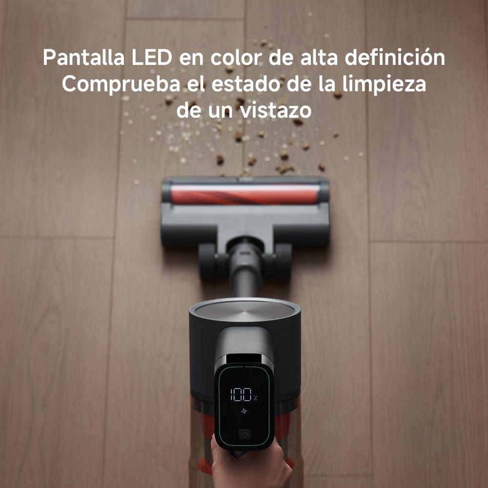 Xiaomi Vacuum Cleaner G20 MAX, Aspiradora Escoba sin Cable, 180AW, Luces LED, Display Digital, Cepillo Mascotas, filtrado eficiente, batería de Larga duración, Gris