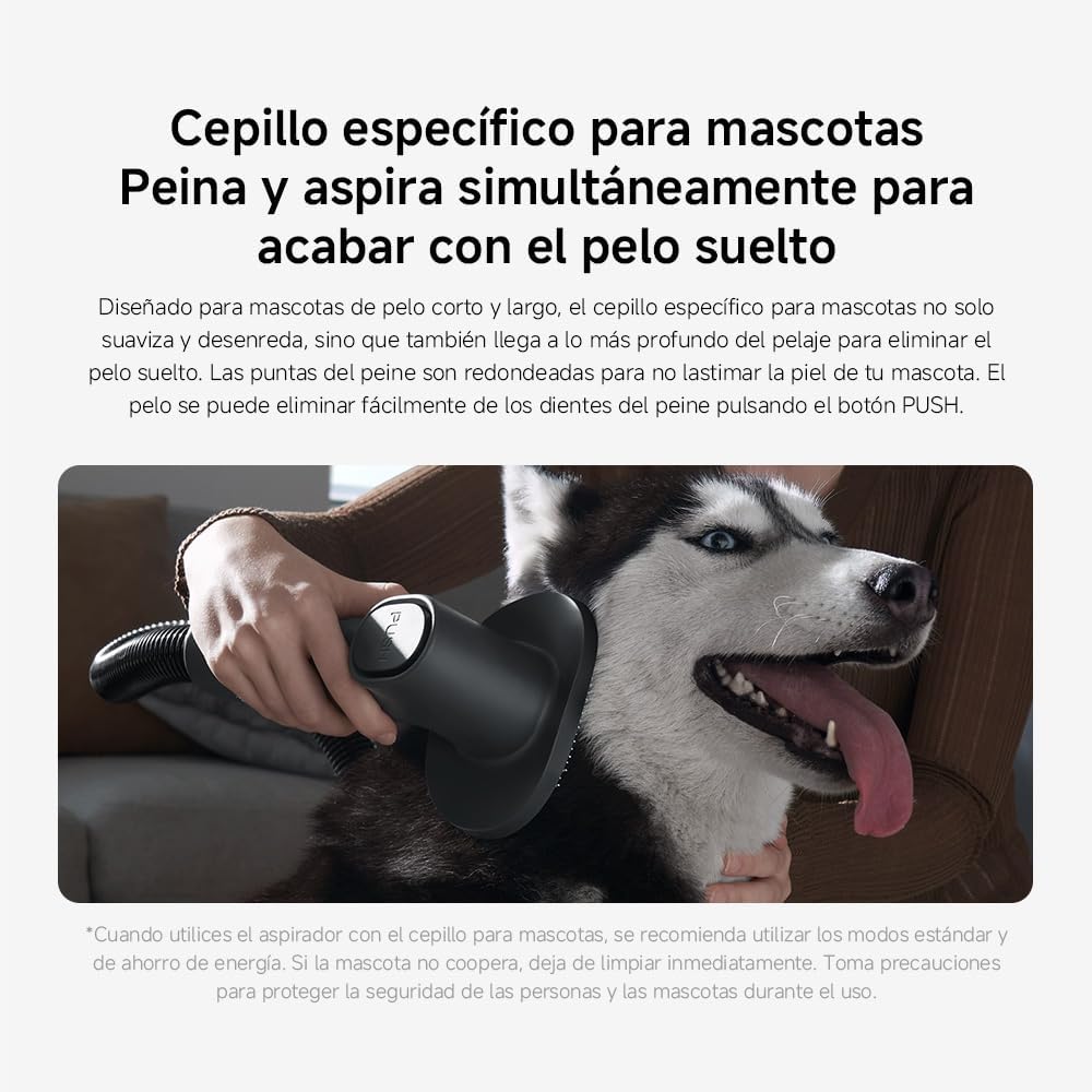 Xiaomi Vacuum Cleaner G20 MAX, Aspiradora Escoba sin Cable, 180AW, Luces LED, Display Digital, Cepillo Mascotas, filtrado eficiente, batería de Larga duración, Gris