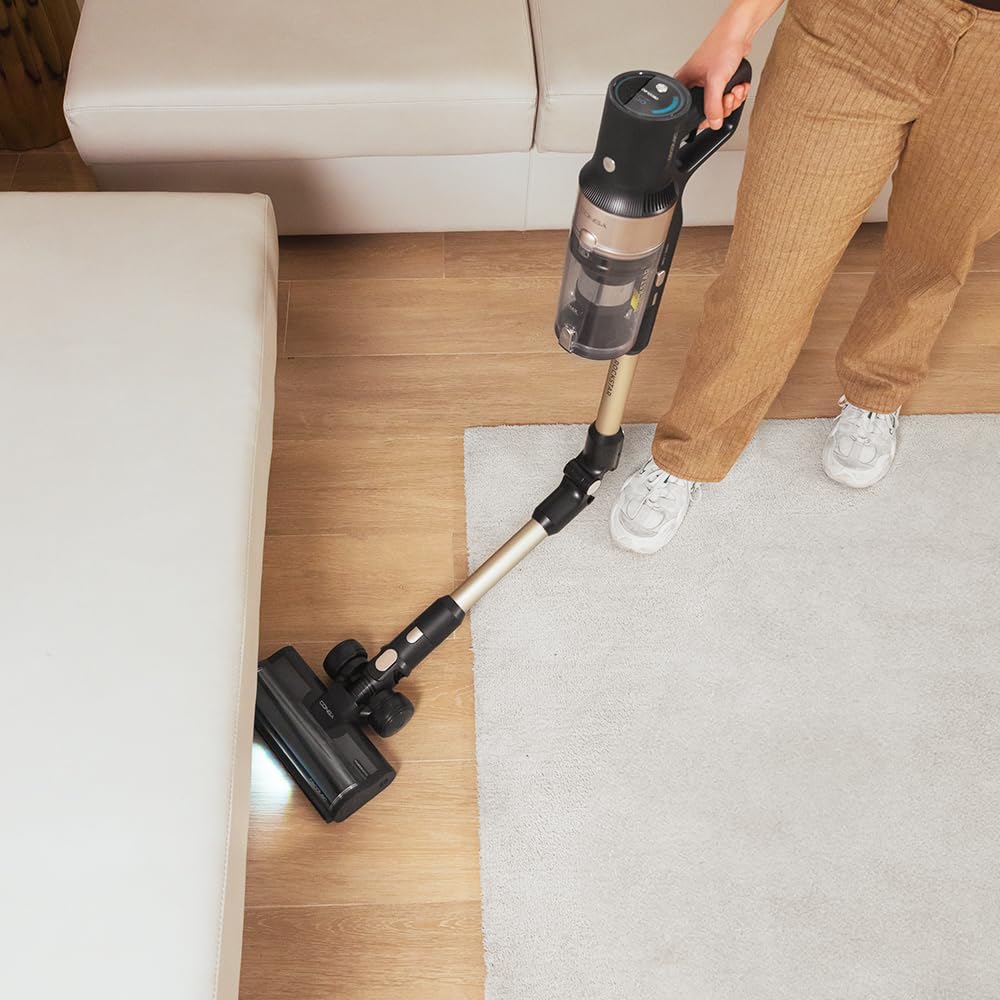 Cecotec Aspiradora Escoba Sin Cable Conga Rockstar 5500 Hurricane Station Flex, MAX 220 AW, 700 W, Base de Autovaciado, hasta 90min de Autonomía, Cepillo antienredos, Tubo Flexible y Ciclón Paralelo
