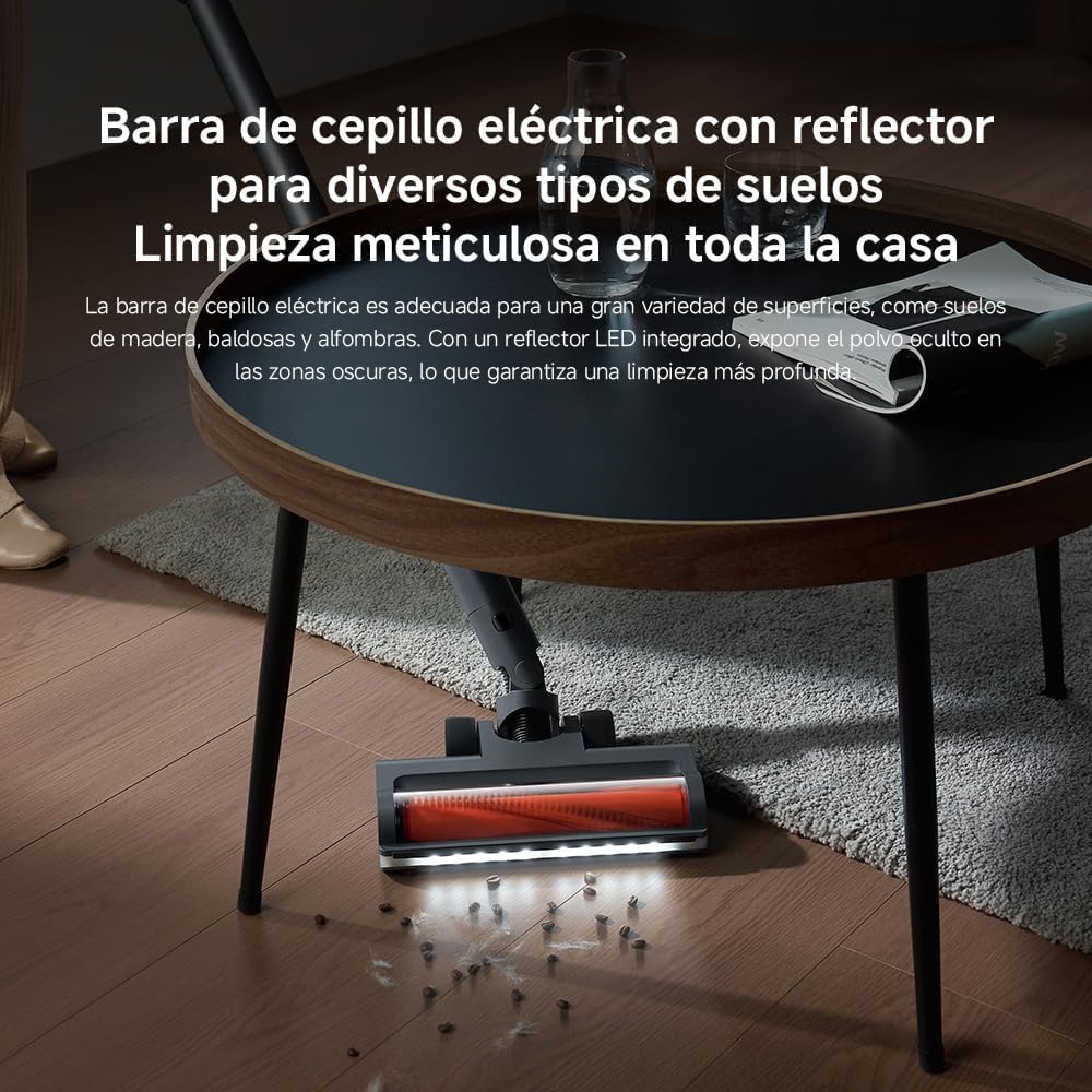 Xiaomi Vacuum Cleaner G20 MAX, Aspiradora Escoba sin Cable, 180AW, Luces LED, Display Digital, Cepillo Mascotas, filtrado eficiente, batería de Larga duración, Gris