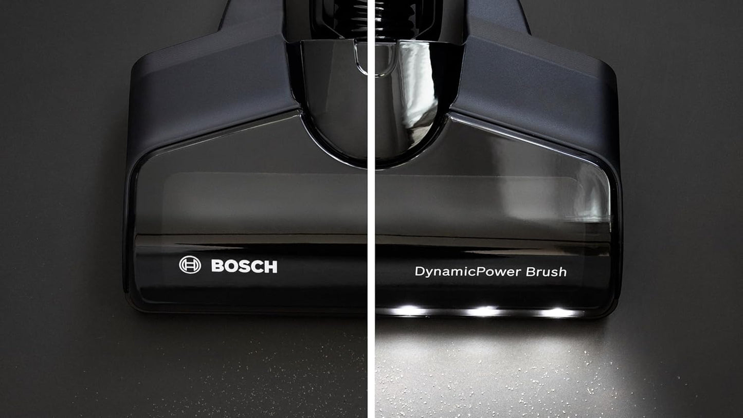 Bosch - Aspirador sin Cable Unlimited 7, Pack de batería de 3.0 Ah, Tubo Flexible, diseño Ligero, Accesorios, Luces LED, Blanco BBS711W
