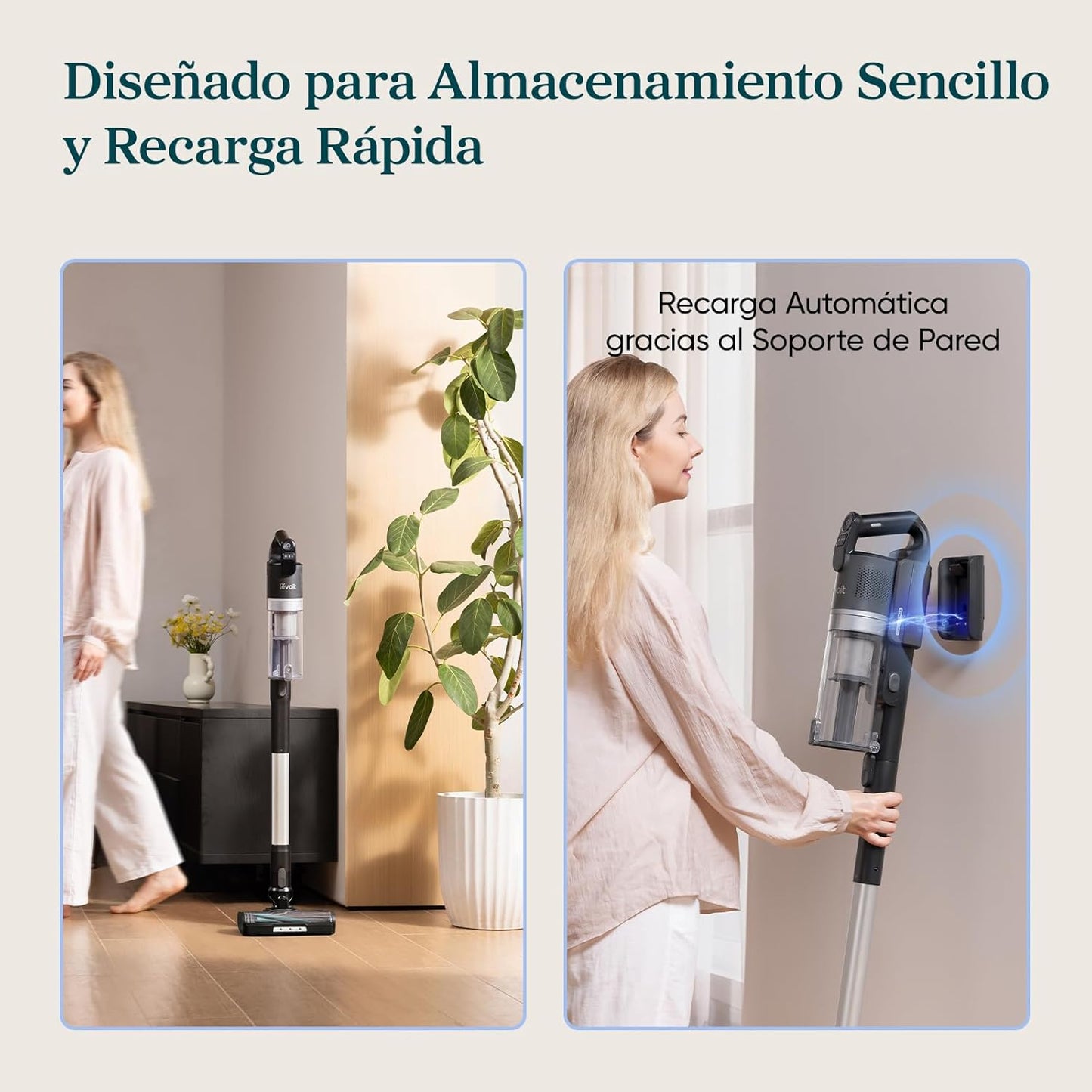 LEVOIT Aspiradora sin Cable, 180 W, 0.75 Liters, 77.5 Decibeles, Gris,LVAC200 MAX