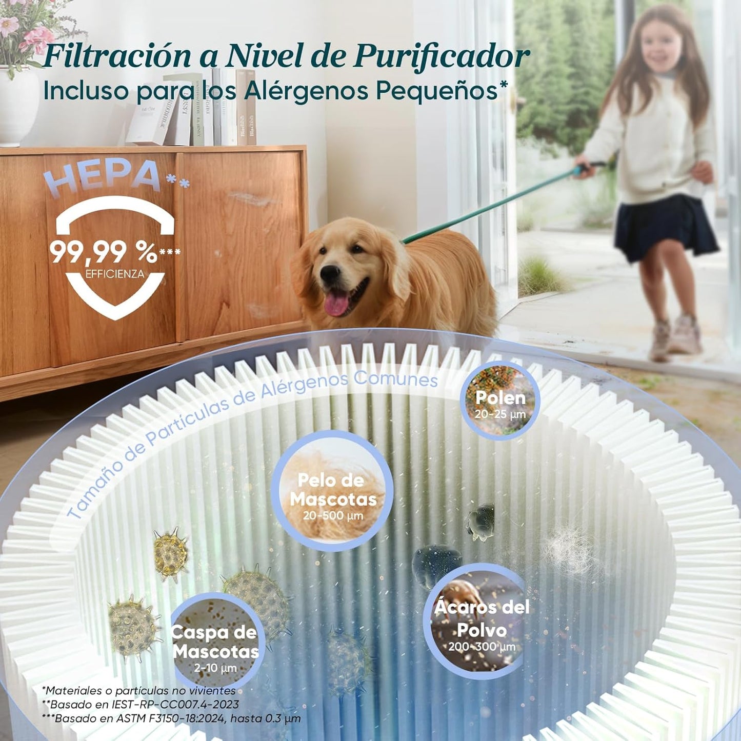 LEVOIT Aspiradora sin Cable con Mini Cepillo Turbo y Anticabello, 99,99% Filtración con HEPA, Aspiradora Escoba con Pantalla LED,Aspirador para Suelos, Coches, Pelos de Animales, hasta 60 min