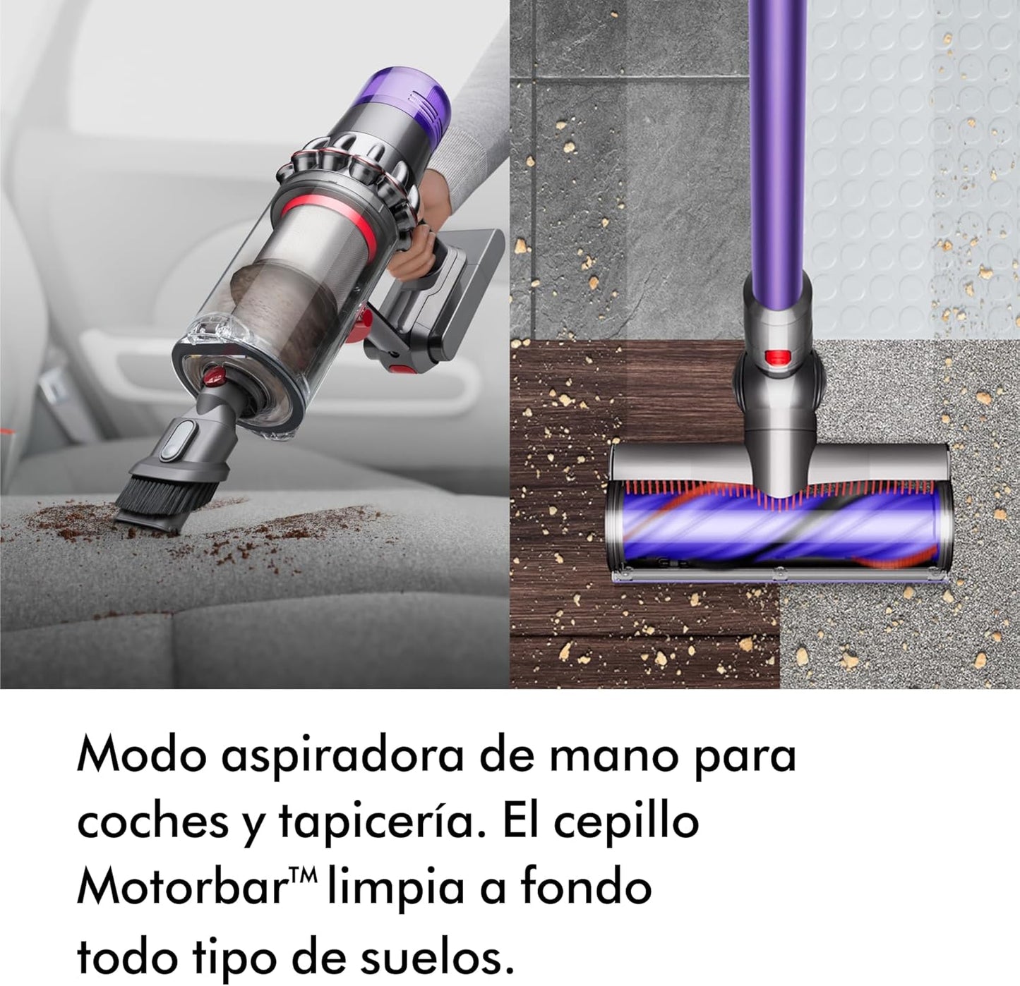 Dyson V11 Advanced Aspiradora Vertical sin Cable (níquel/Morado)