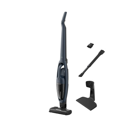 AEG QX7-1-I360 Aspiradora Sin Cable, 21,6 V, Autonomía de 50 min, 2 Velocidades, Tecnología Cyclonic, Filtración de 5 Pasos, Depósito de 0,3 L, Aspiradora Escoba y de Mano, Azul
