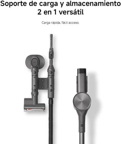 Xiaomi Vacuum Cleaner G20 MAX, Aspiradora Escoba sin Cable, 180AW, Luces LED, Display Digital, Cepillo Mascotas, filtrado eficiente, batería de Larga duración, Gris