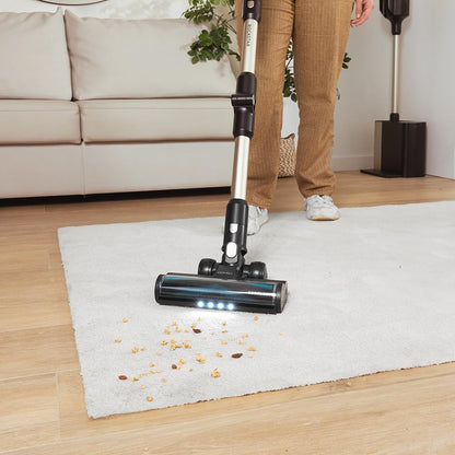 Cecotec Aspiradora Escoba Sin Cable Conga Rockstar 5500 Hurricane Station Flex, MAX 220 AW, 700 W, Base de Autovaciado, hasta 90min de Autonomía, Cepillo antienredos, Tubo Flexible y Ciclón Paralelo
