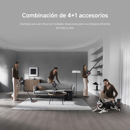 Xiaomi Vacuum Cleaner G20 MAX, Aspiradora Escoba sin Cable, 180AW, Luces LED, Display Digital, Cepillo Mascotas, filtrado eficiente, batería de Larga duración, Gris