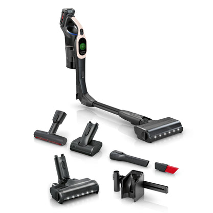 Bosch - Aspirador sin Cable Unlimited 7, Pack de batería de 3.0 Ah, Tubo Flexible, diseño Ligero, Accesorios, Luces LED, Blanco BBS711W