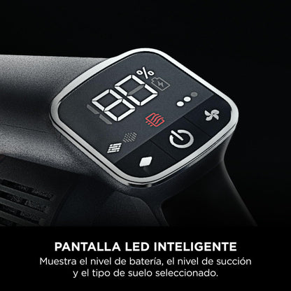 Shark Aspiradora sin cable, hasta 60 min de autonomía, tecnología Anti Hair Wrap y cabezal DuoClean flexible, con boquilla estrecha y cepillo multisuperficie, negro/cobre IZ300EU