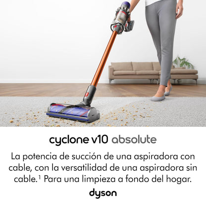 Dyson Cyclone V10 Absolute aspiradora sin Cable (níquel/Cobre)