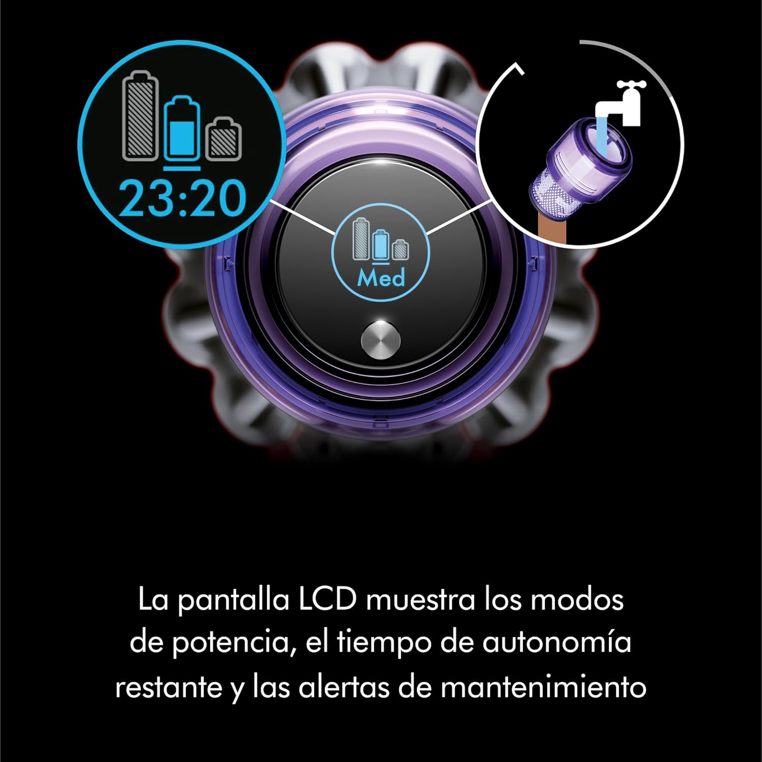 Dyson V11 Advanced Aspiradora Vertical sin Cable (níquel/Morado)