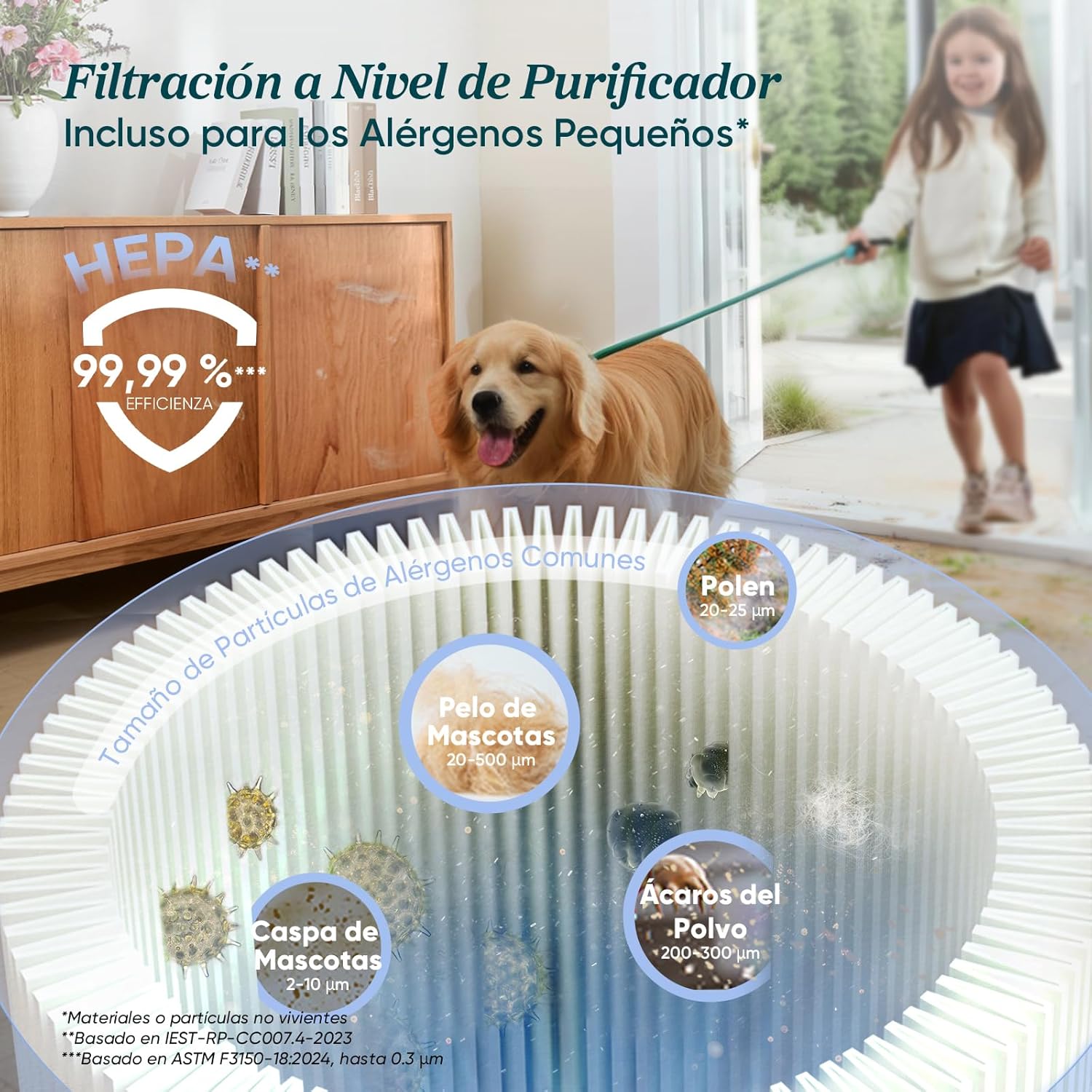 LEVOIT Aspiradora sin Cable con Mini Cepillo Turbo y Anticabello, 99,99% Filtración con HEPA, Aspiradora Escoba con Pantalla LED，Aspirador para Suelos, Coches, Pelos de Animales, hasta 60 min