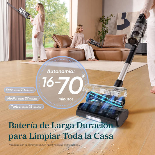 LEVOIT Aspiradora sin Cable, 180 W, 0.75 Liters, 77.5 Decibeles, Gris,LVAC200 MAX